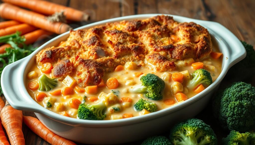 Cheesy Carrot and Broccoli Bake