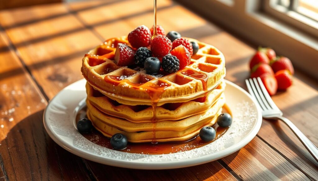 Homemade waffles