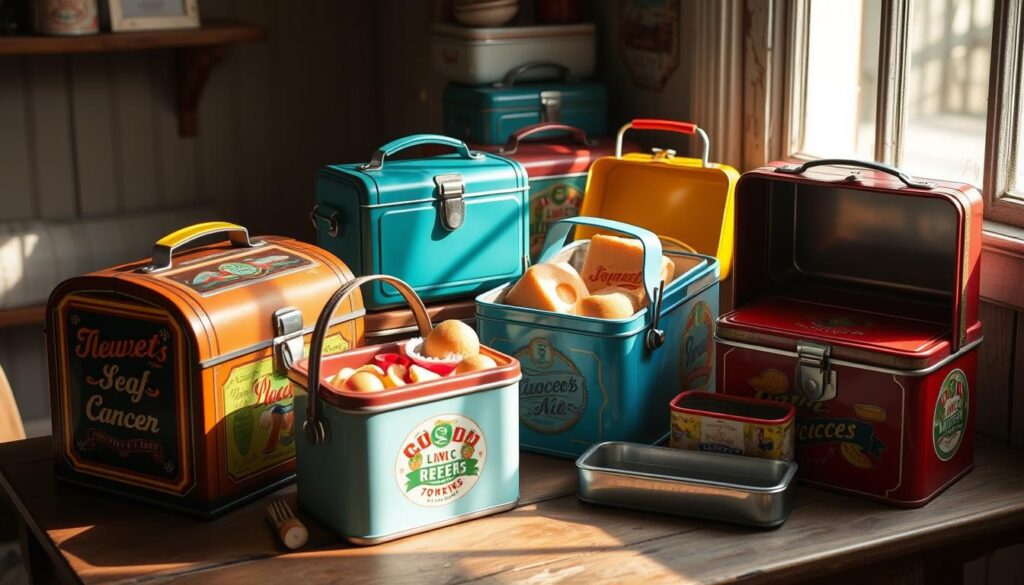 Vintage lunch pail collection