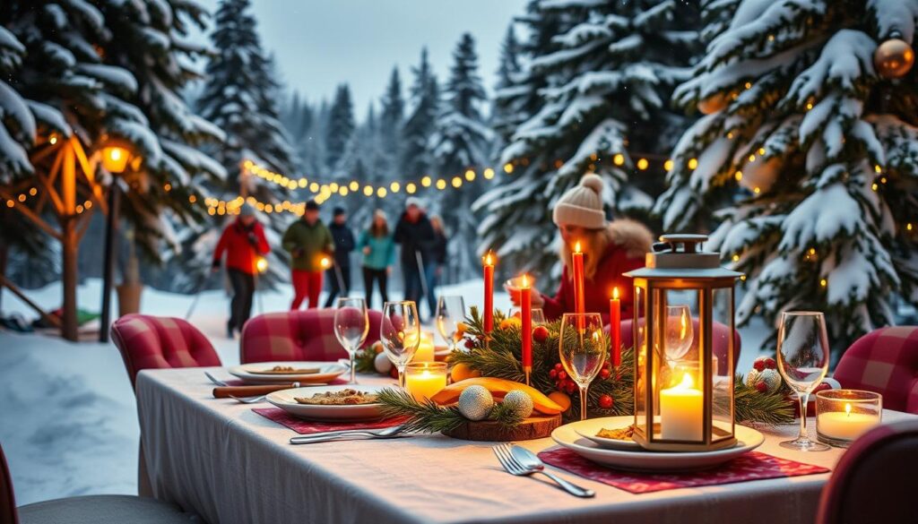 colorado christmas dinner nordic skiing