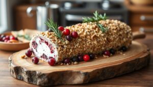 cranberry goat cheese log