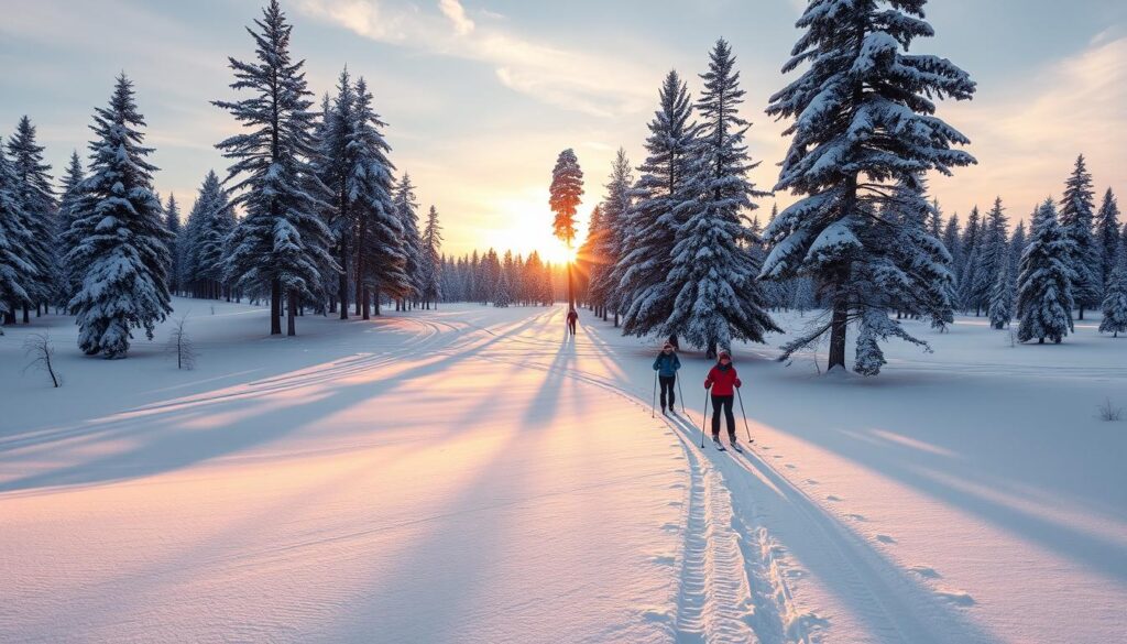 cross-country skiing