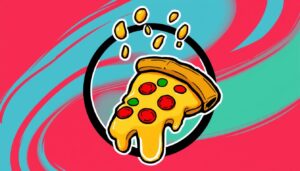 dripping cheese pizza logo