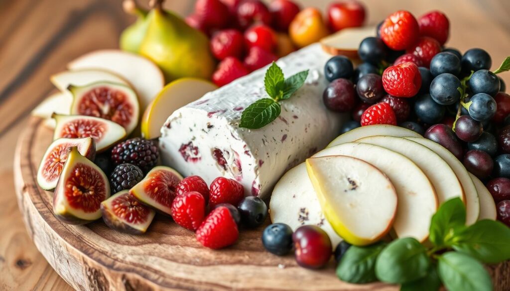 fruit arrangement for cheese board