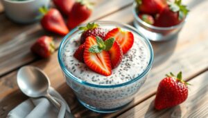 strawberry chia pudding