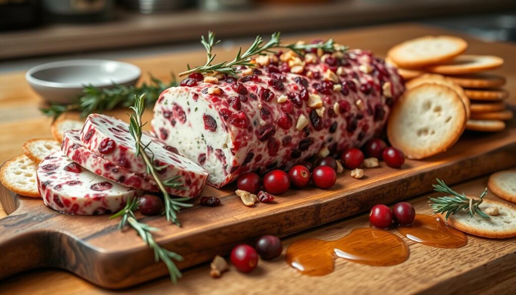 what to provie with cranberry goat cheese log